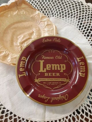 LEMP BEER ASH TRAY EXTRA PALE LAGER LEMP BREWING ST LOUIS MO 3