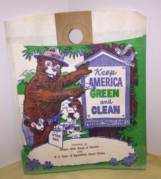 Vintage Smokey The Bear Oregon 1950 
