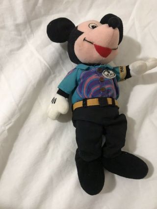 Disney Quest Navigator Mickey Bean Bag Plush No Tag