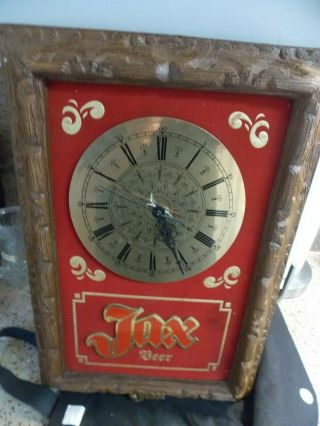 Jax Beer Advertising Clock Orleans Beer Red And Gold Tic Toc Louisiana Adver