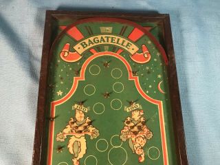 Vintage Bagatelle Tabletop Wood Pinball Plinko Game No.  G85 Clowns Rare 3