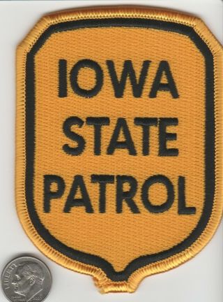 Iowa Highway Patrol State Trooper Ihp Police Patch