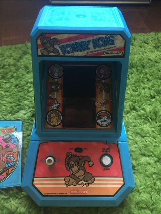 Nintendo Donkey Kong Mini Arcade Game Coleco Vintage 1981