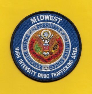 C18 Hidta Dea Midwest Taskforce Drugs Enforce Agency Police Patch Hidta