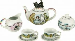 Rare - Vintage - Porcelain Wizard Of Oz Childs Tea Set
