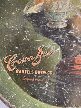 Bartels Brew Co Crown Beer 12” Beer Tray Syracuse,  NY 2