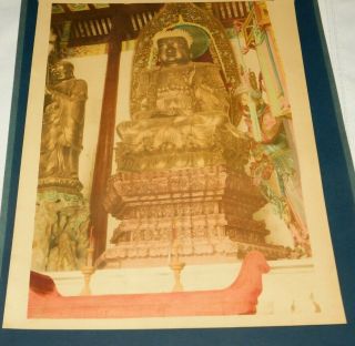 1924 Soochow " Suzhou " China Temple Of 500 Gods Hand Colored Photo