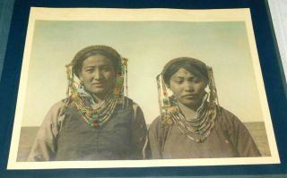 1924 Mongolian Queens Road To Dolon Nor Mongolia China Hand Colored Photo