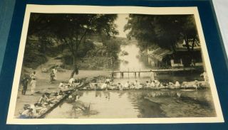 1924 Tsinanfu " Jinan " China Community Washday Village Photo