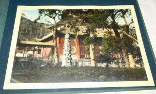 1924 Lingyin Temple Hangchow " Hangzhou " China Hand Colored Photo