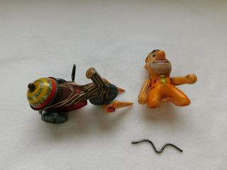 1962 Marx Fred Flintstone Tin Wind Up Tricycle.  But See Details.