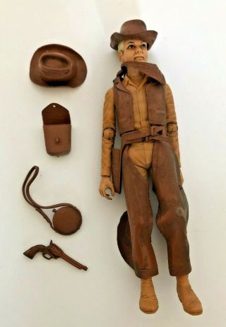 Vintage Marx Johnny West Cowboy With Accessories Jay West Figure Western Style