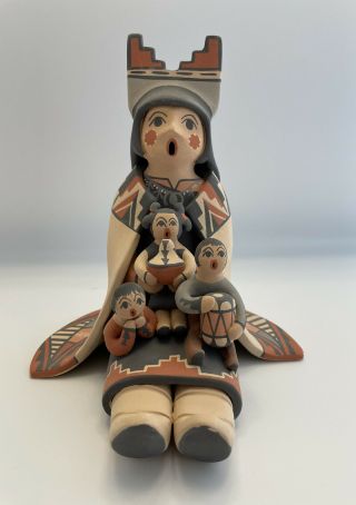Vintage Native American Pueblo Storyteller Doll By Linda Lucero Fragua Jemez 7”