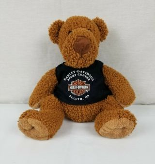 2003 Harley Davidson Plush Teddy Bear Shirt 2004 Hd Sport Center Duluth,  Mn 12 "