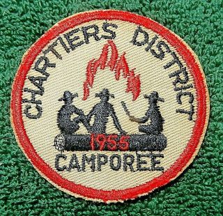 Boy Scouts Chartiers District 1955 Camporee Patch,  Council Unidentified
