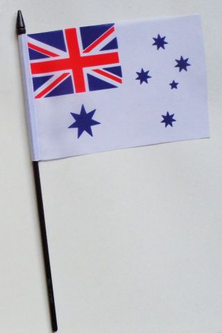 Australia Royal Navy Ran White Ensign Small Hand Waving Flag