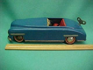 Vintage Distler Tin Wind Up Ford Convertible D - 3200 Made In U.  S.  Zone Germany