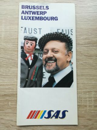 Vintage Brussels Antwerp Luxembourg Sas City Portrait Travel Brochure Guide 1984