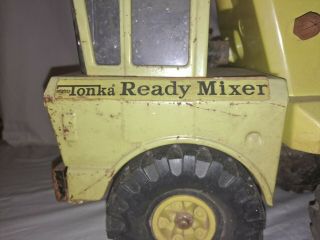 Tonka Truck Vintage Lime Green Cement Ready Mixer Tandem Axle Rare 1970 ' s - 19” 3