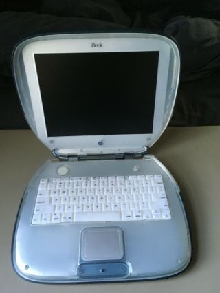 Apple Vintage Ibook G3 366 Mhz Clamshell For Repair Or Parts