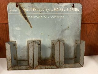 Vintage Amoco " From Maine To Florida " Map Rack
