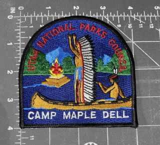 Utah National Parks Council Camp Maple Dell Patch Boy Scouts Bsa Unpc Scouting