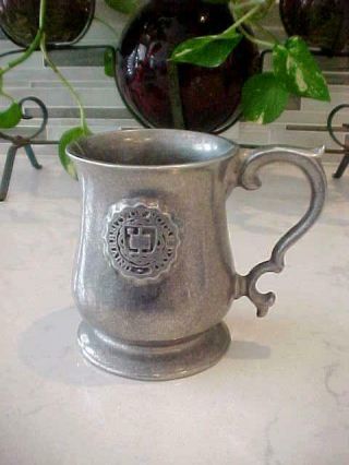 Vintage Wilton Pewter University Of Notre Dame Cup Mug