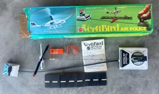 Vintage 1973 Mattel Vertibird Air Police Helicopter Set W/box
