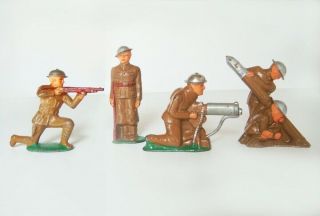 Barclay,  Manoil,  Grey Iron - Assorted Vintage Lead Soldiers -