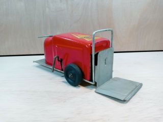 Vintage Nylint Toys Pressed Steel Mechanical Lift Truck Wind - Up Toy Fork Lift