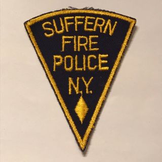 Vintage Suffern York Police Dept Fire Police Patch
