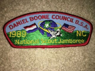 Boy Scout Daniel Boone North Carolina Council Jsp 1989 National Jamboree Patch