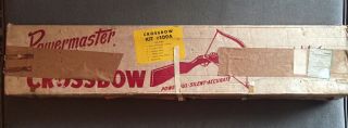 Vintage Wham - O Powermaster Solid Wood Crossbow With Aluminum Bow