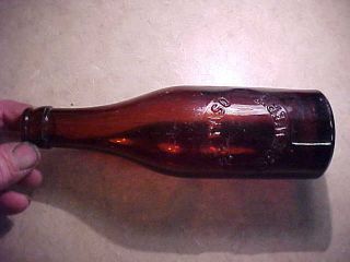 Scarce Embossed Beer Bottle El Paso Brewery Texas Tx - Circa Early 1900 