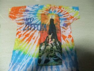 Vintage Led Zeppelin 80 Shirt Single Stich Rock Tour Band Concert Rare Tie Dye