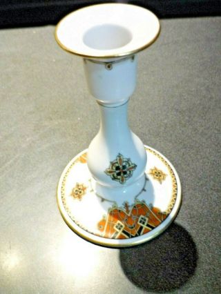 Vintage Kornilov Kornilow Bros.  Russian Porcelain Candlestick