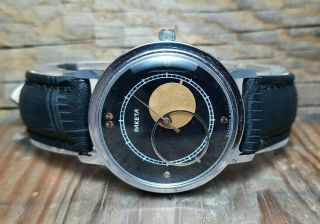 Soviet Raketa Copernic Watch Russia Ussr Copernicus Men Wristwatch Vintage Black