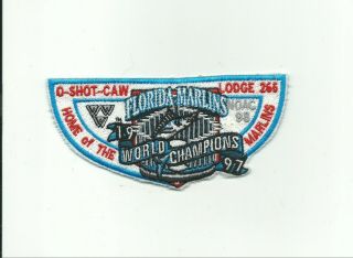 Bd Scout Bsa 1998 Noac Oa Lodge 265 O - Shot - Caw Florida Marlins 1997 World Champs