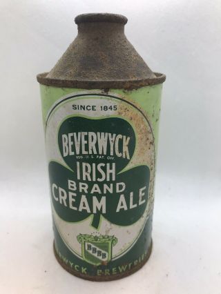 Beverwyck Irish Brand Cream Ale Cone Top Beer Can - 12 Fl. ,  Oz. ,  - Albany,  Ny