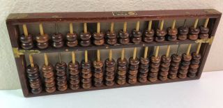 Vintage Lotus - Flower Brand Chinese Abacus 15 Rows 105 Beads