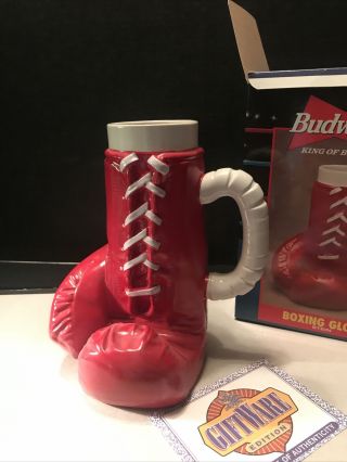 Anheuser - Busch Budweiser Boxing Glove Stein.  Cs 322.  Ab Bud Rare