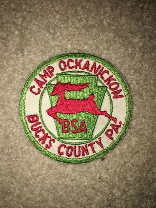Boy Scout Bsa Camp Ockanickon Bucks County Pennsylvania Cut Edge Council Patch