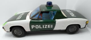 Porsche 914 Polizei Police Large Friction Tin Toy Korea Vintage Volkswagen Vw