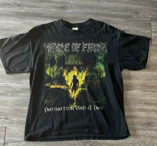 Vintage 2003 Cradle Of Filth Damnation And A Day Shirts Size Xl