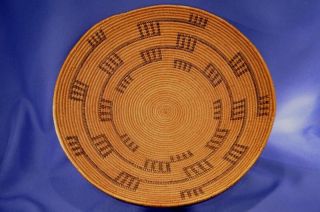 S.  Ca Cahuilla Indian At Morongo Mission Basket By Thelma Pablo 17 " X5.  25 " C1910