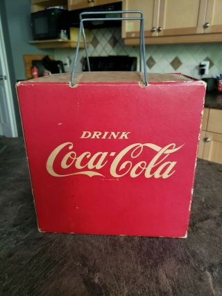 Vintage Cardboard Coca Cola Picnic Cooler,  Coke,  Great Shape