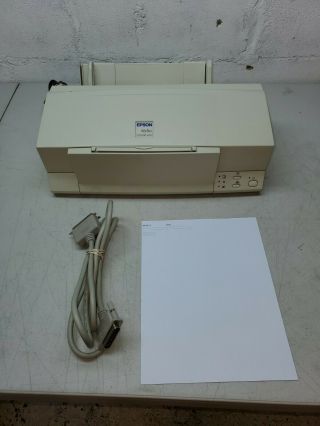 Vintage Epson P954a Stylus Color 600 Printer W/power Cable - Powers On