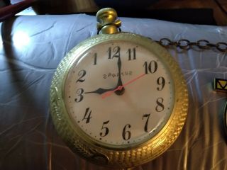 Spartus Vintage Bar Clock,  Actually Runs Backward