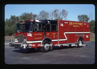 Frankfort Il 2002 Kme Squad Fire Apparatus Slide