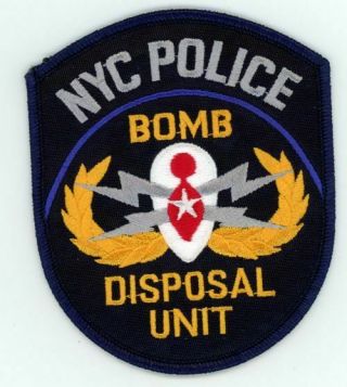 York City Police Bomb Disposal Unit Patch Sheriff